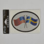 Swedish-American flag decal