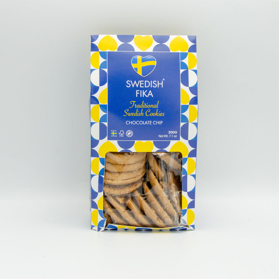 Swedish Fika Traditional Swedish Chocolate Chip Cookies Bag