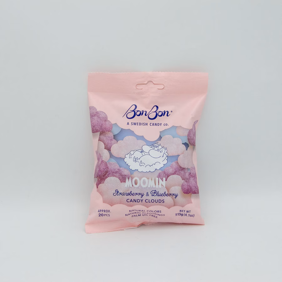 BonBon Moomin strawberry & blueberry candy clouds