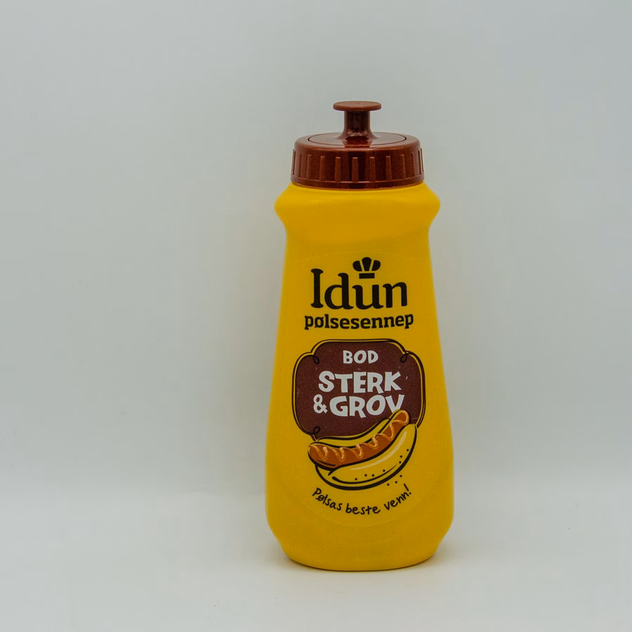 Idun Pølsesennep, sterk & grov